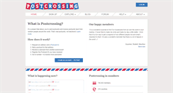 Desktop Screenshot of postcrossing.com